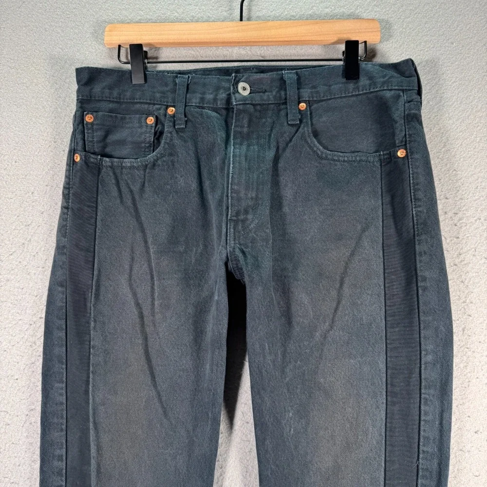 Levis 502 Jeans Mens 32x32‎ Black Tapered Leg Limited Rare Comfort Denim Stretch